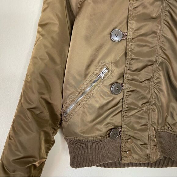 Rare Alpha Industries N-2B Barricade Khaki Bomber Alaska Jacket  Size M - Picture 6 of 10